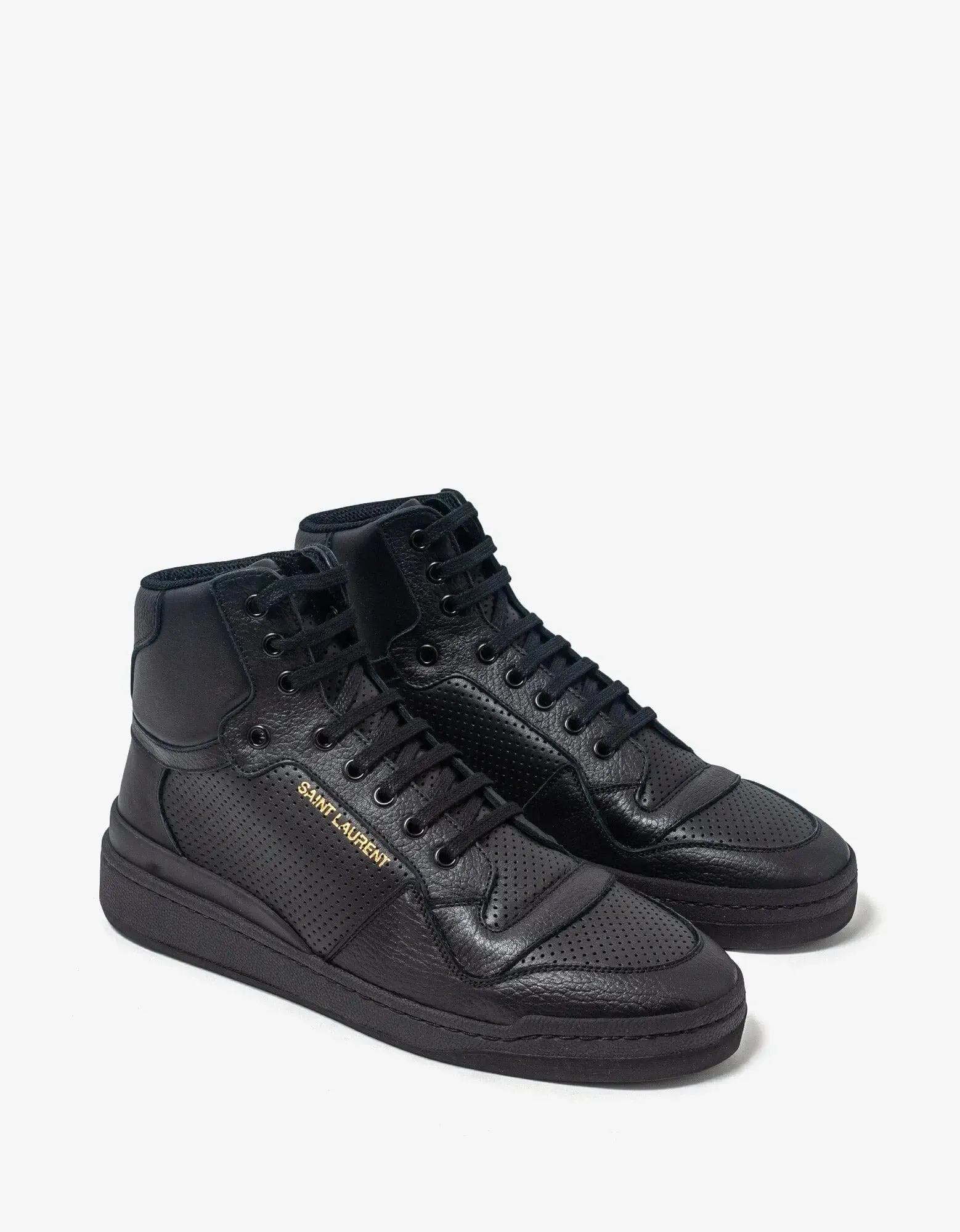 Saint Laurent Black SL/24 Mid Top Trainers