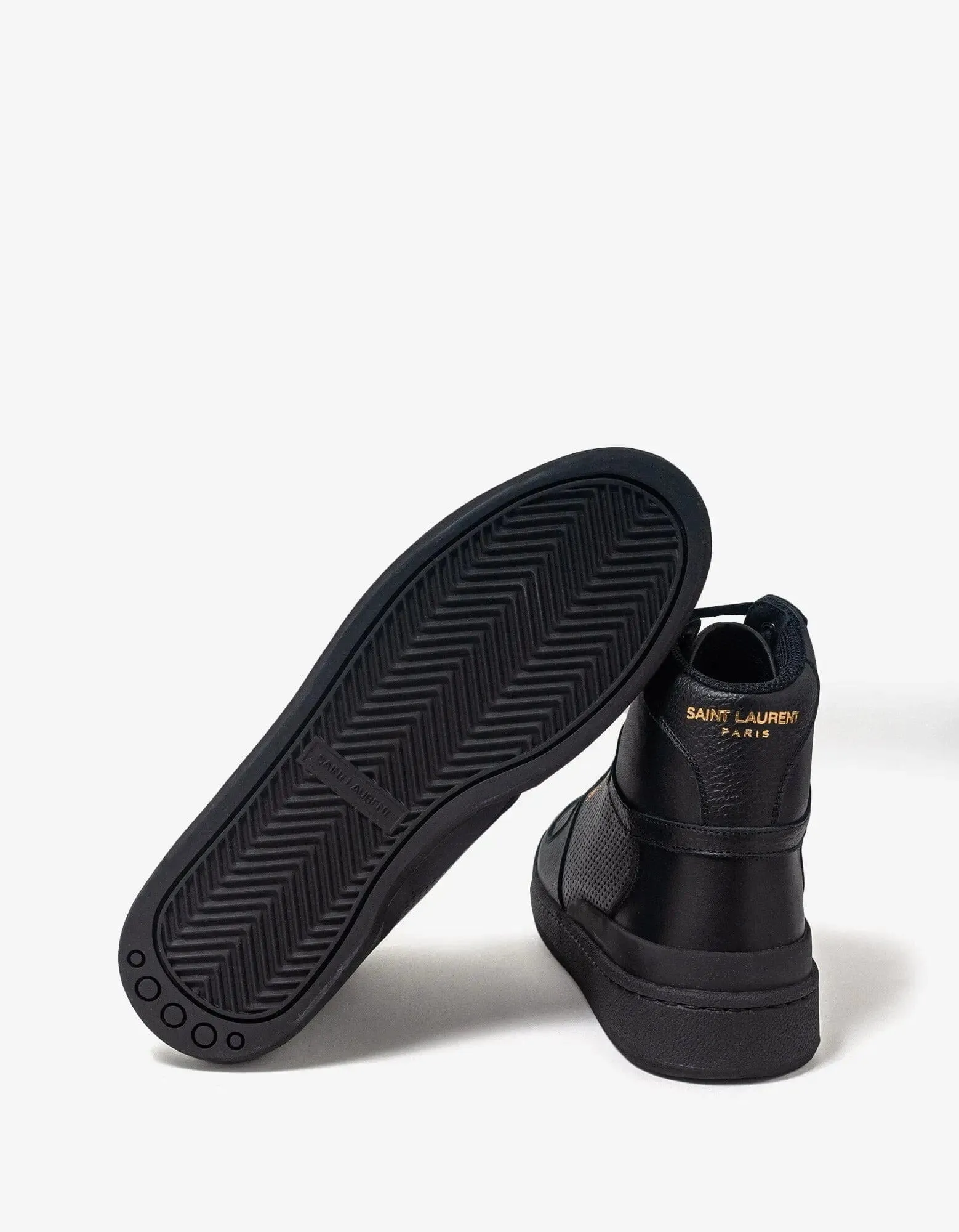 Saint Laurent Black SL/24 Mid Top Trainers