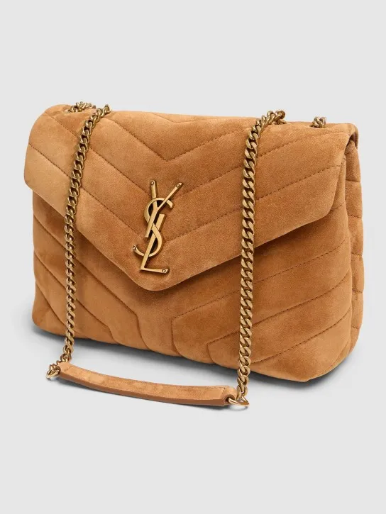 Saint Laurent   Small Loulou suede shoulder bag 