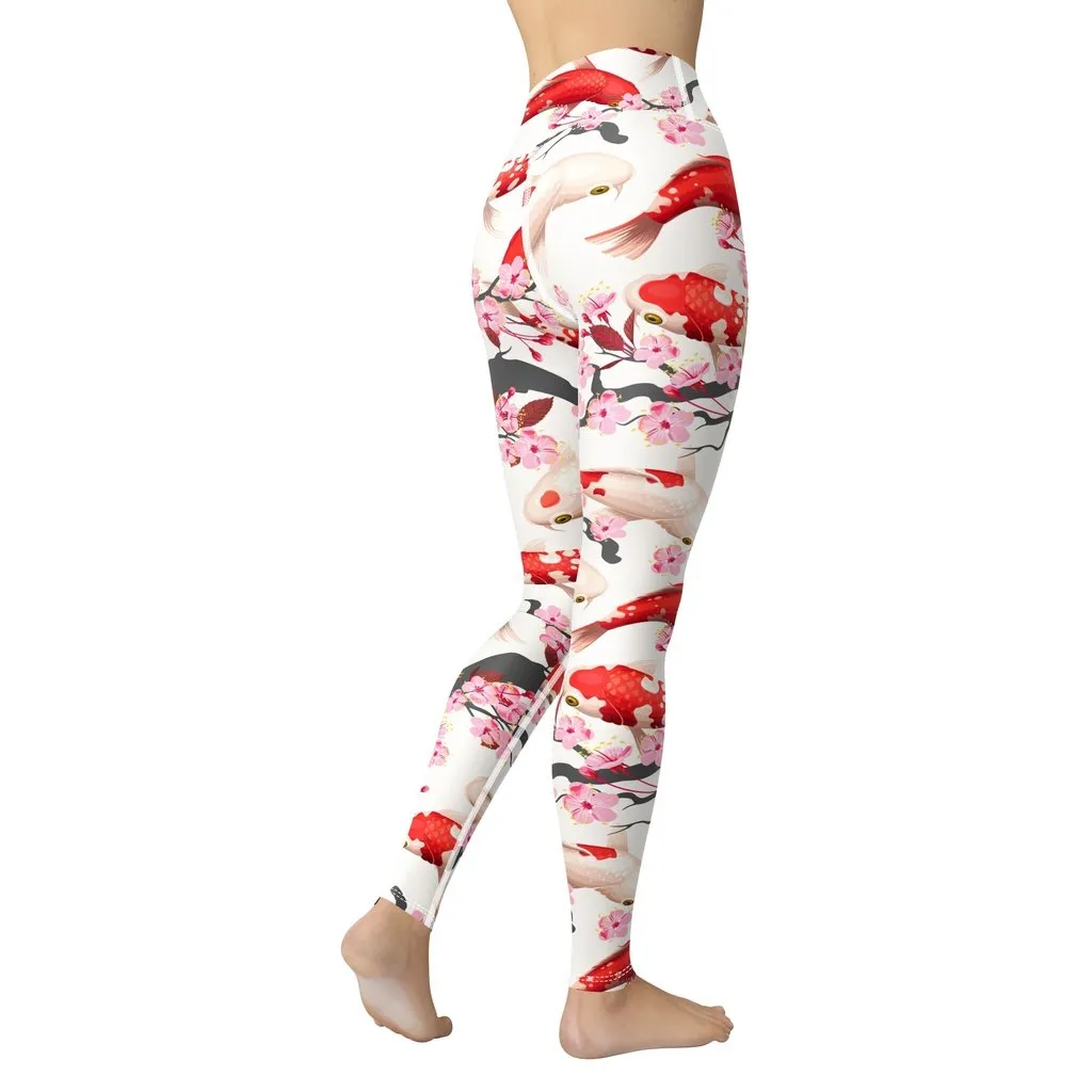 Sakura Koi Yoga Leggings