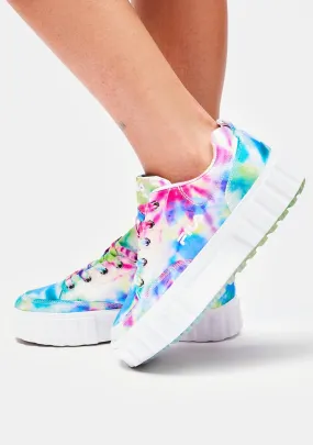 Sandblast Low Mottled Tie Dye Sneakers-