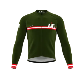 ScudoPro Pro Thermal Long Sleeve Cycling Jersey Country CODE Austria Green | Men and Women