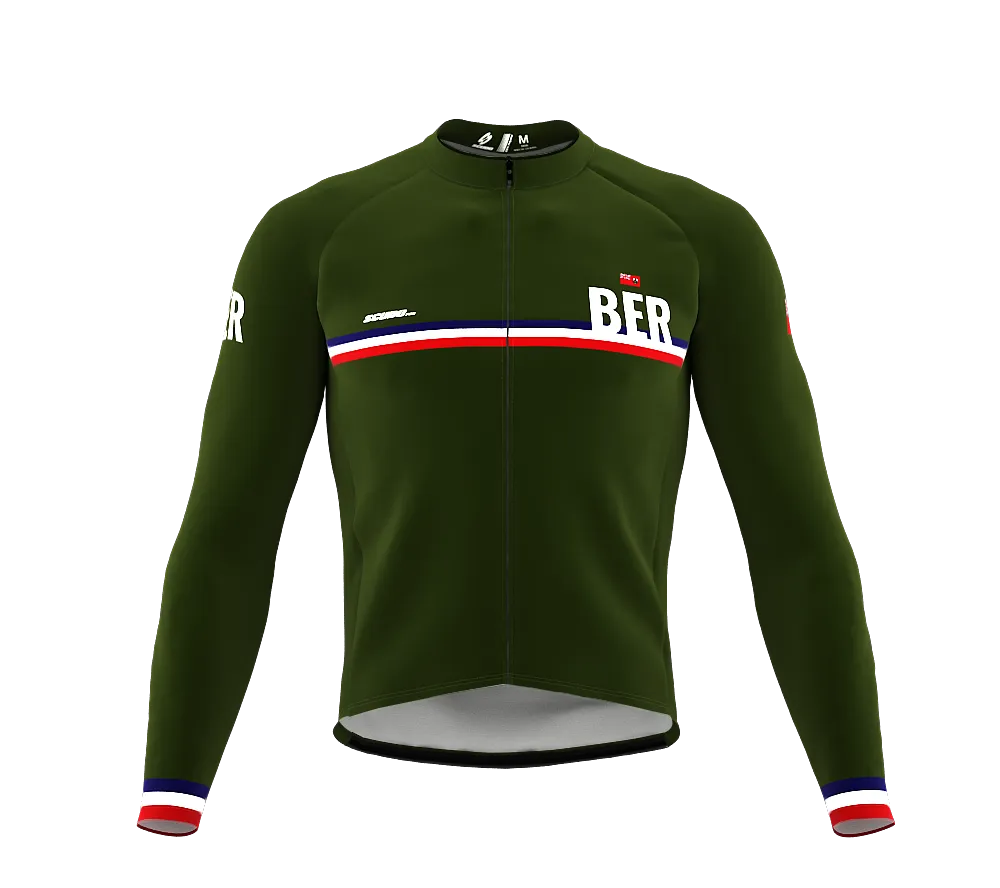 ScudoPro Pro Thermal Long Sleeve Cycling Jersey Country CODE Bermuda Green | Men and Women