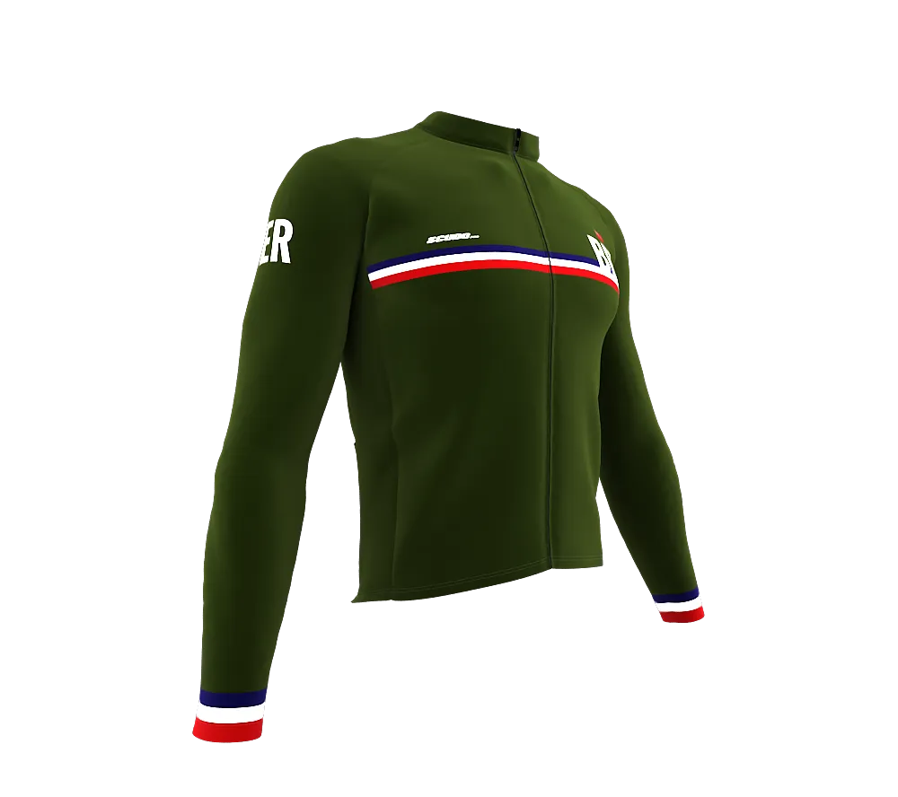 ScudoPro Pro Thermal Long Sleeve Cycling Jersey Country CODE Bermuda Green | Men and Women