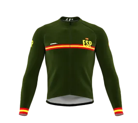 ScudoPro Pro Thermal Long Sleeve Cycling Jersey Country CODE Spain Green | Men and Women