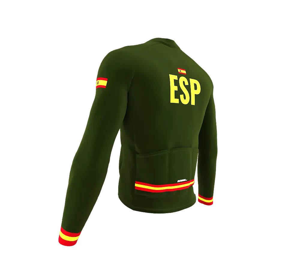 ScudoPro Pro Thermal Long Sleeve Cycling Jersey Country CODE Spain Green | Men and Women