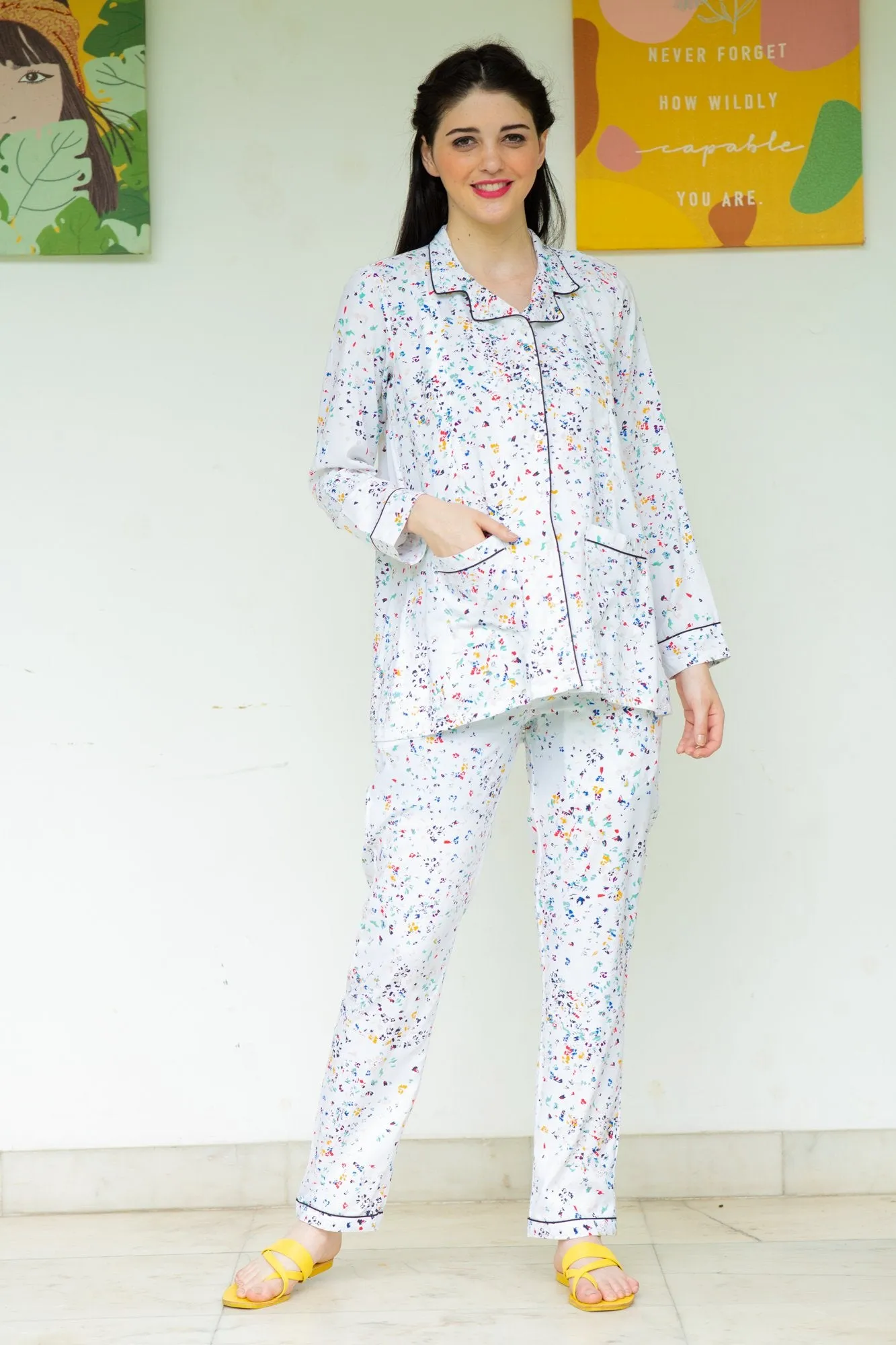 Serene Maternity & Nursing Night Suit Set