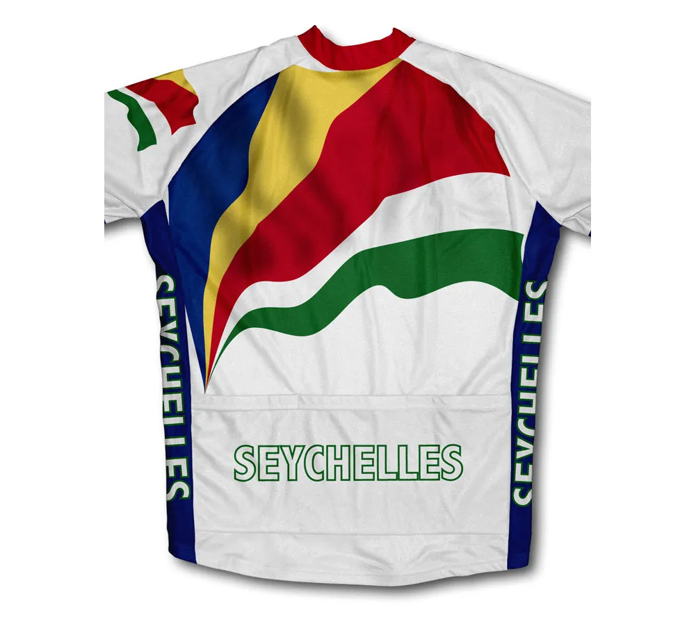 Seychelles Flag Winter Thermal Cycling Jersey