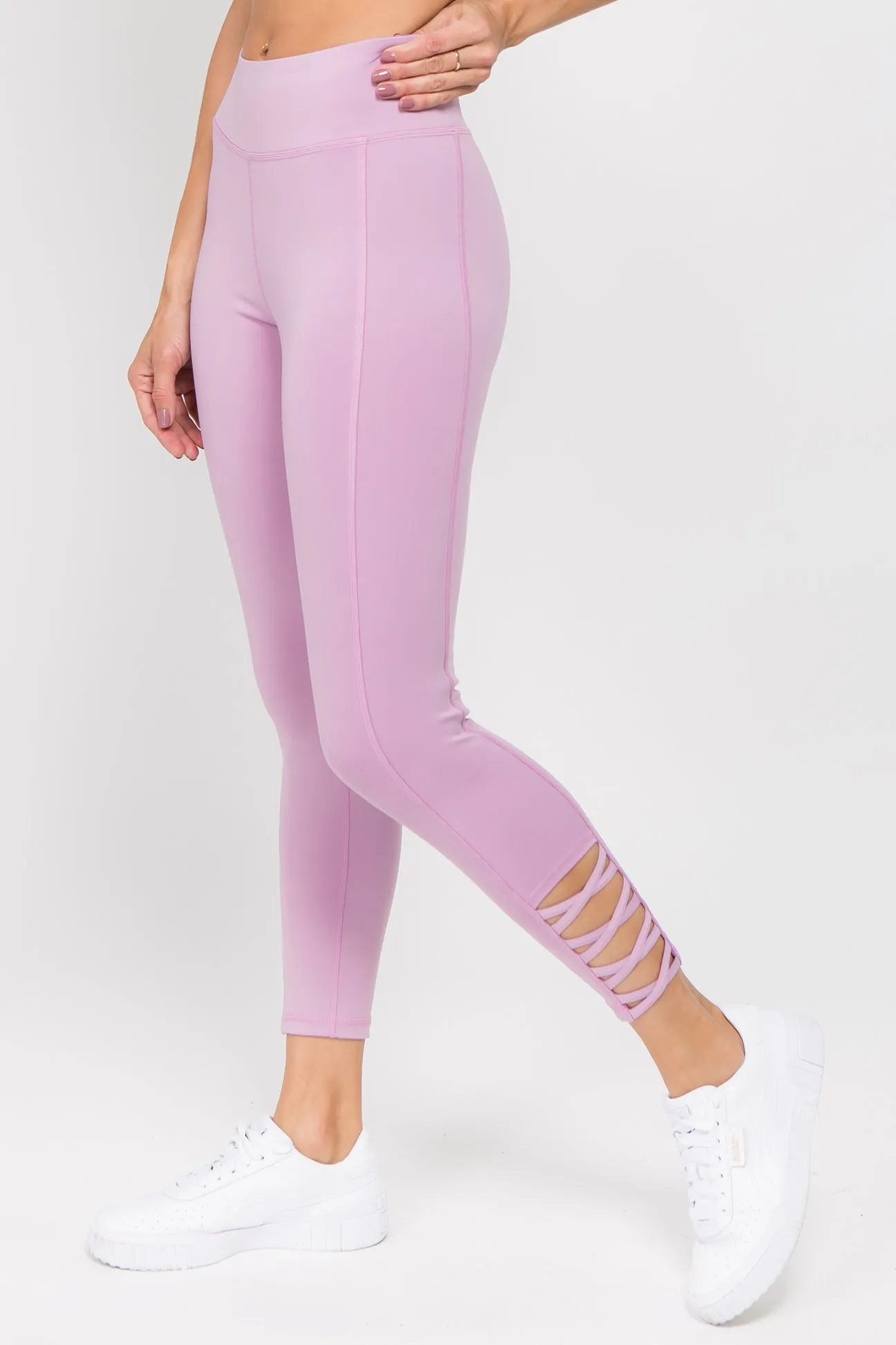 Shayne Lattice Ankle Workout Leggings