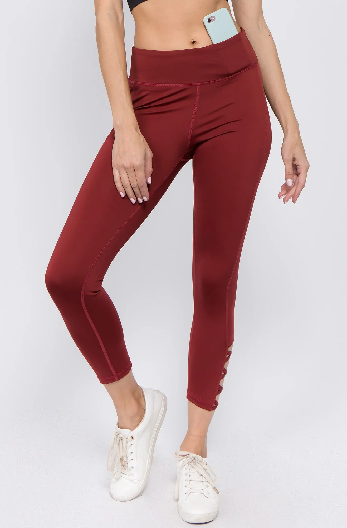 Shayne Lattice Ankle Workout Leggings