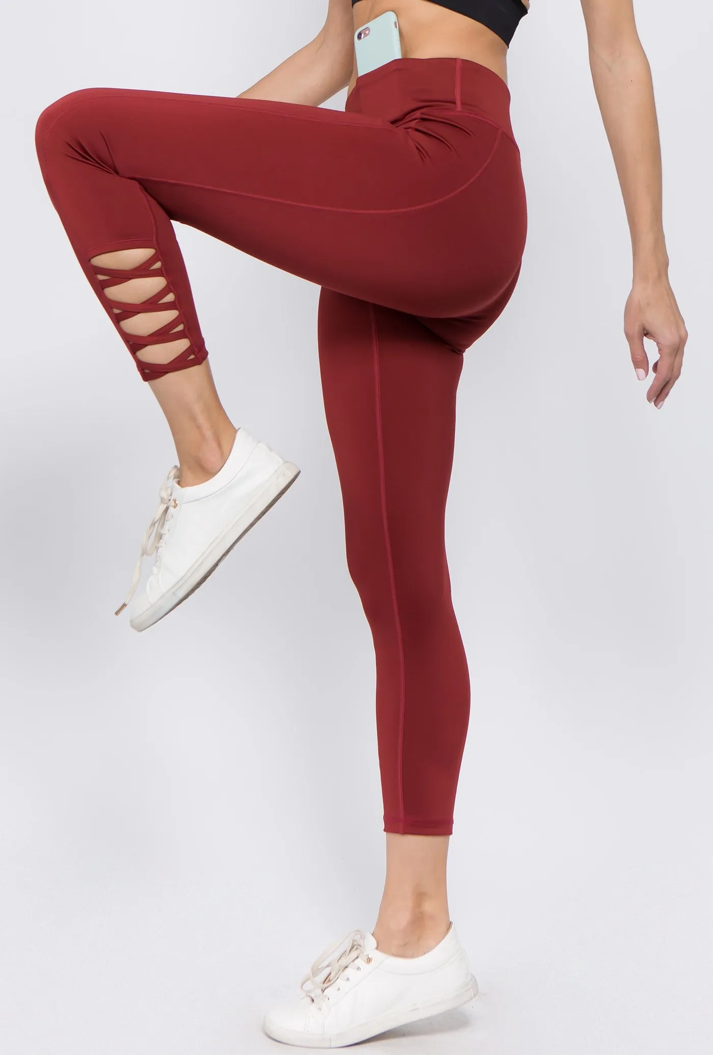 Shayne Lattice Ankle Workout Leggings