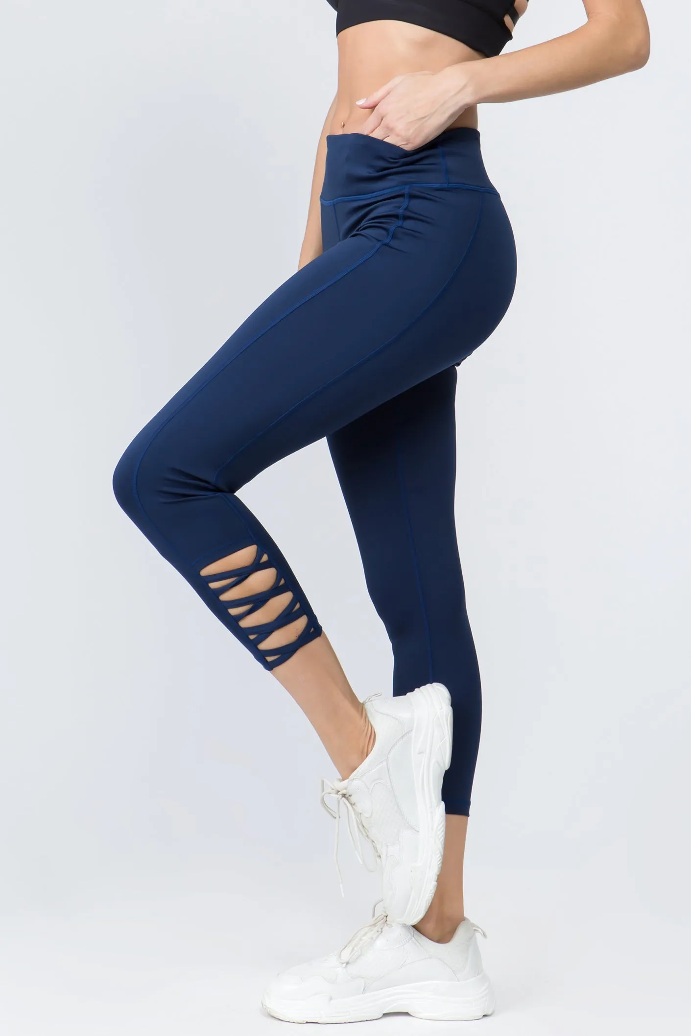 Shayne Lattice Ankle Workout Leggings