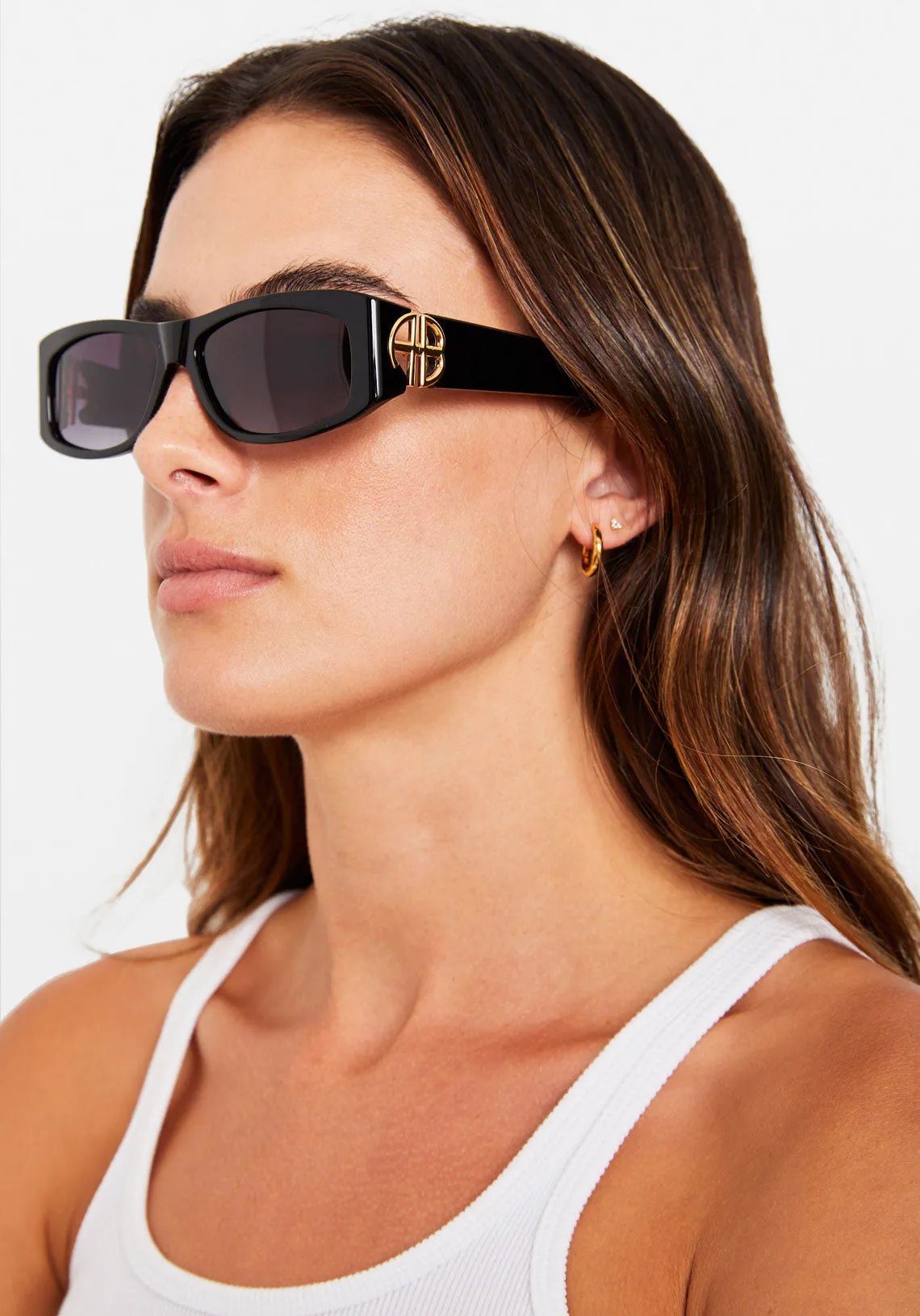 SIENA SUNGLASSES BLACK AND GOLD