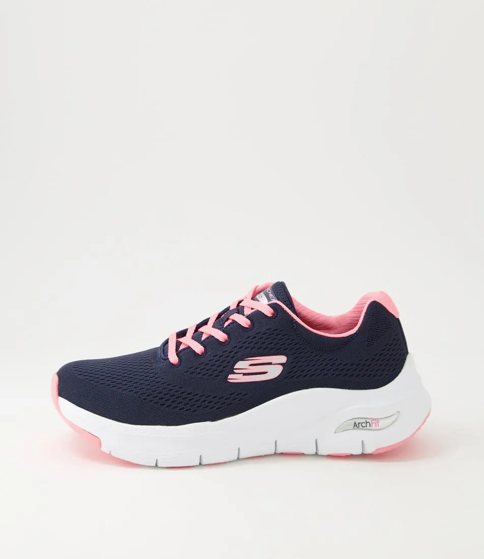 SKECHERS Arch Fit Navy Coral Sneakers