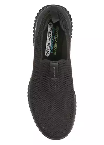 Skechers Black Goodyear Knit Stretch Fit® Slip-On Trainers | Kaleidoscope