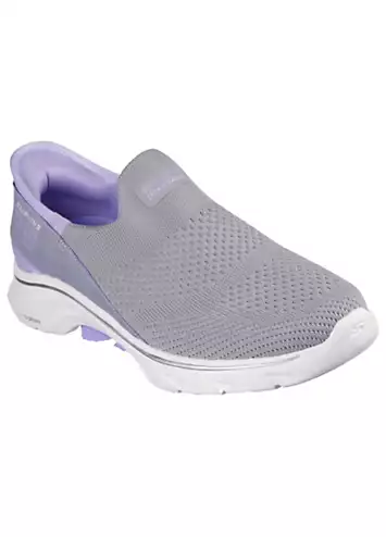 Skechers Grey Go Walk 7 Mia Slip Ins Trainers | Grattan