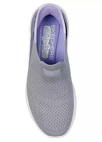 Skechers Grey Go Walk 7 Mia Slip Ins Trainers | Grattan