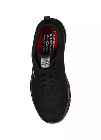 Skechers Mens Black Flex Advantage - Bendon SR Trainers | Grattan