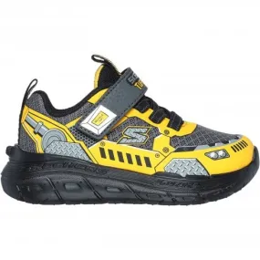 Skechers Skech Tracks | Charcoal/Yellow | Childrens Themed Trainers