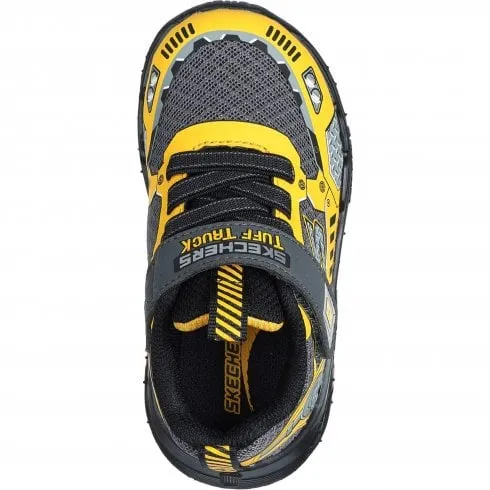 Skechers Skech Tracks | Charcoal/Yellow | Childrens Themed Trainers