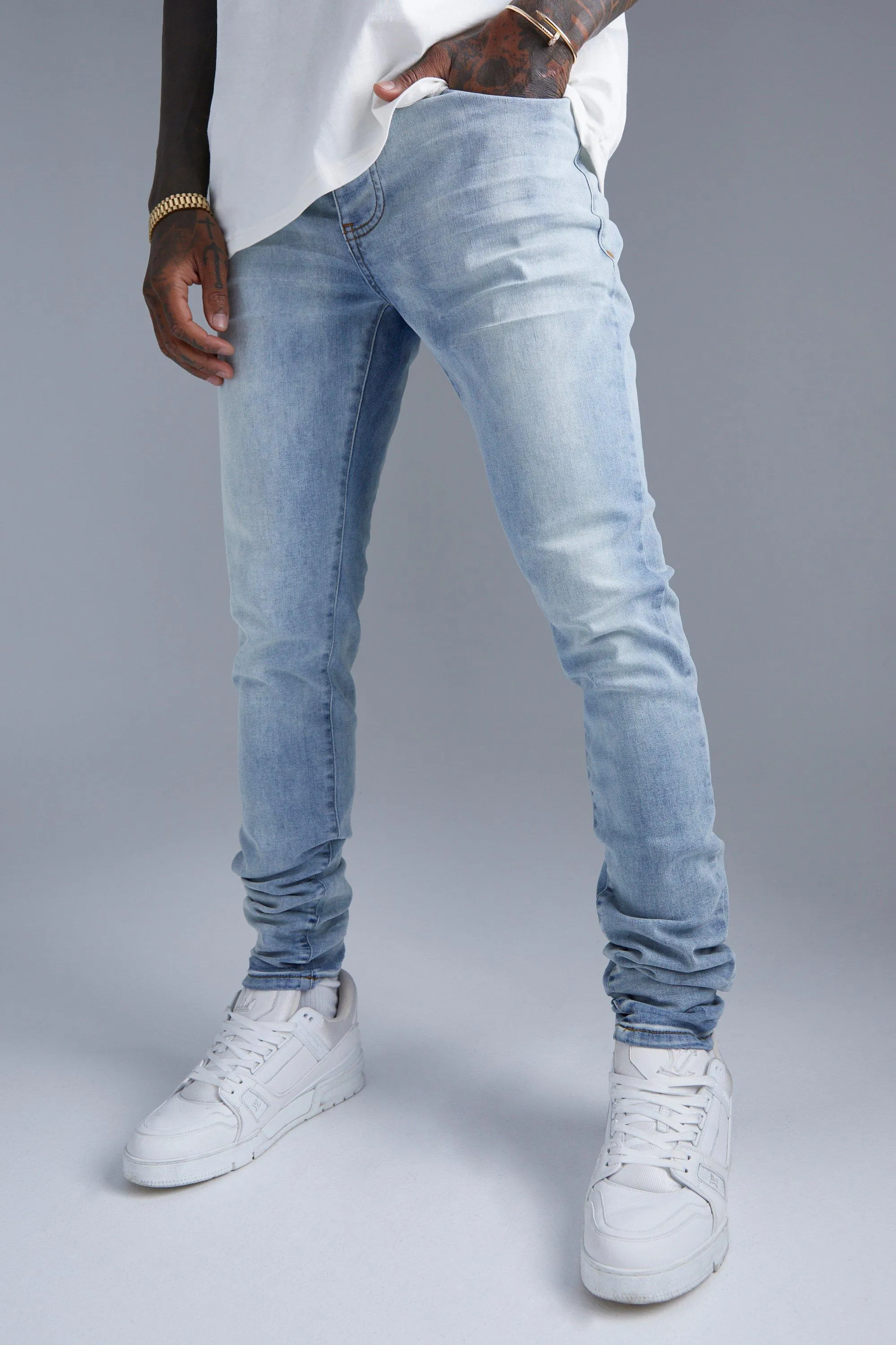 Skinny Stretch Stacked Jeans