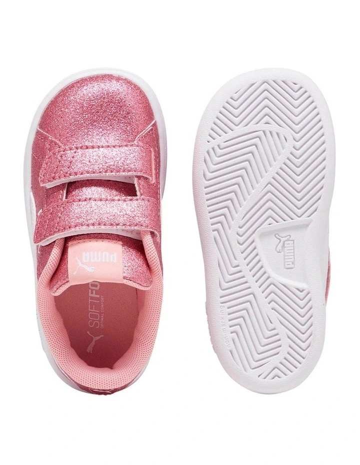 Smash 3.0 Glitz Glam Self-Fastening Infant Sneakers In Peach