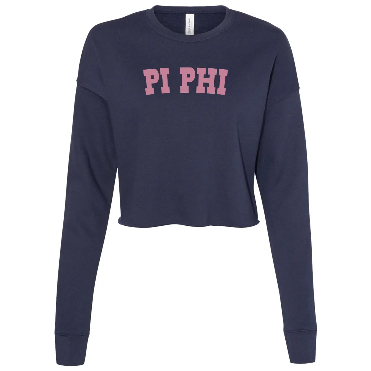 Sorority Cropped Fleece Crew, Simple Design