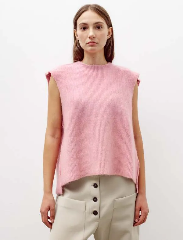 Spencer Mohair Merino Vest - Light Pink