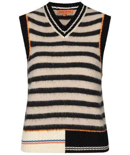 Stine Goya Noa Striped Knit Vest | Jules B