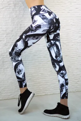 Striking Strokes of Color Active Leggings