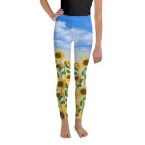 Sunflower Fields Youth Leggings