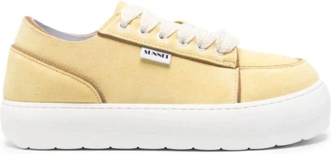 Sunnei Dreamy suede sneakers Yellow