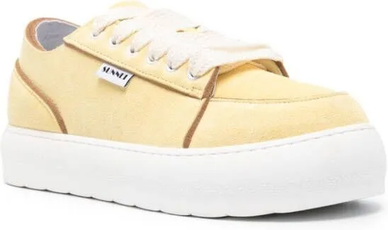 Sunnei Dreamy suede sneakers Yellow