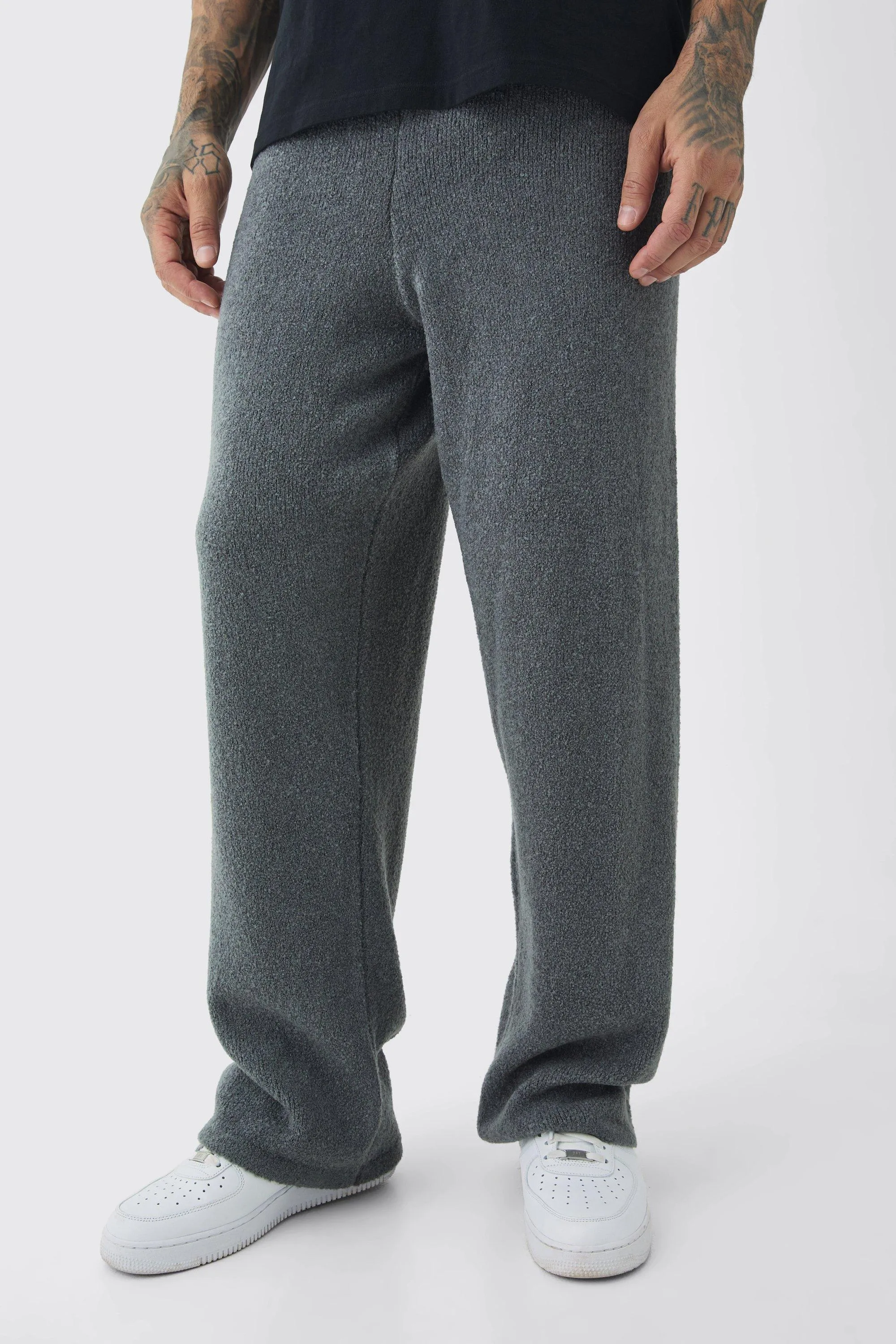 Tall Fluffy Knit Relaxed Fit Joggers