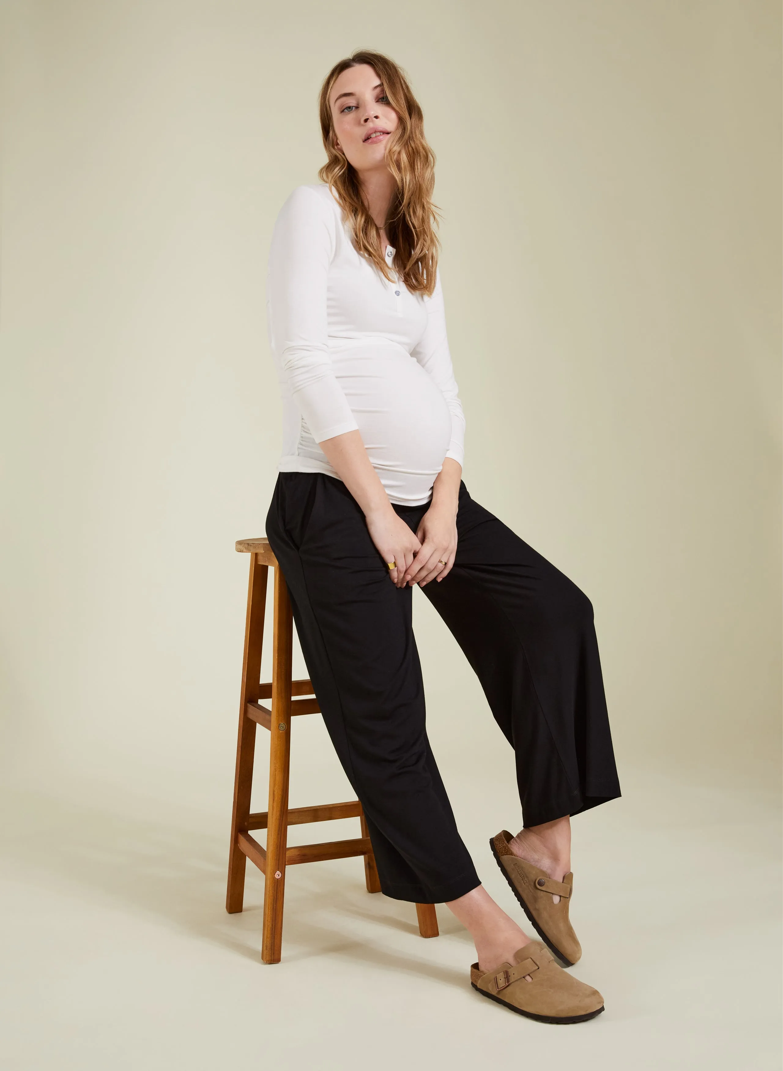 The Essentials Henley Maternity Top