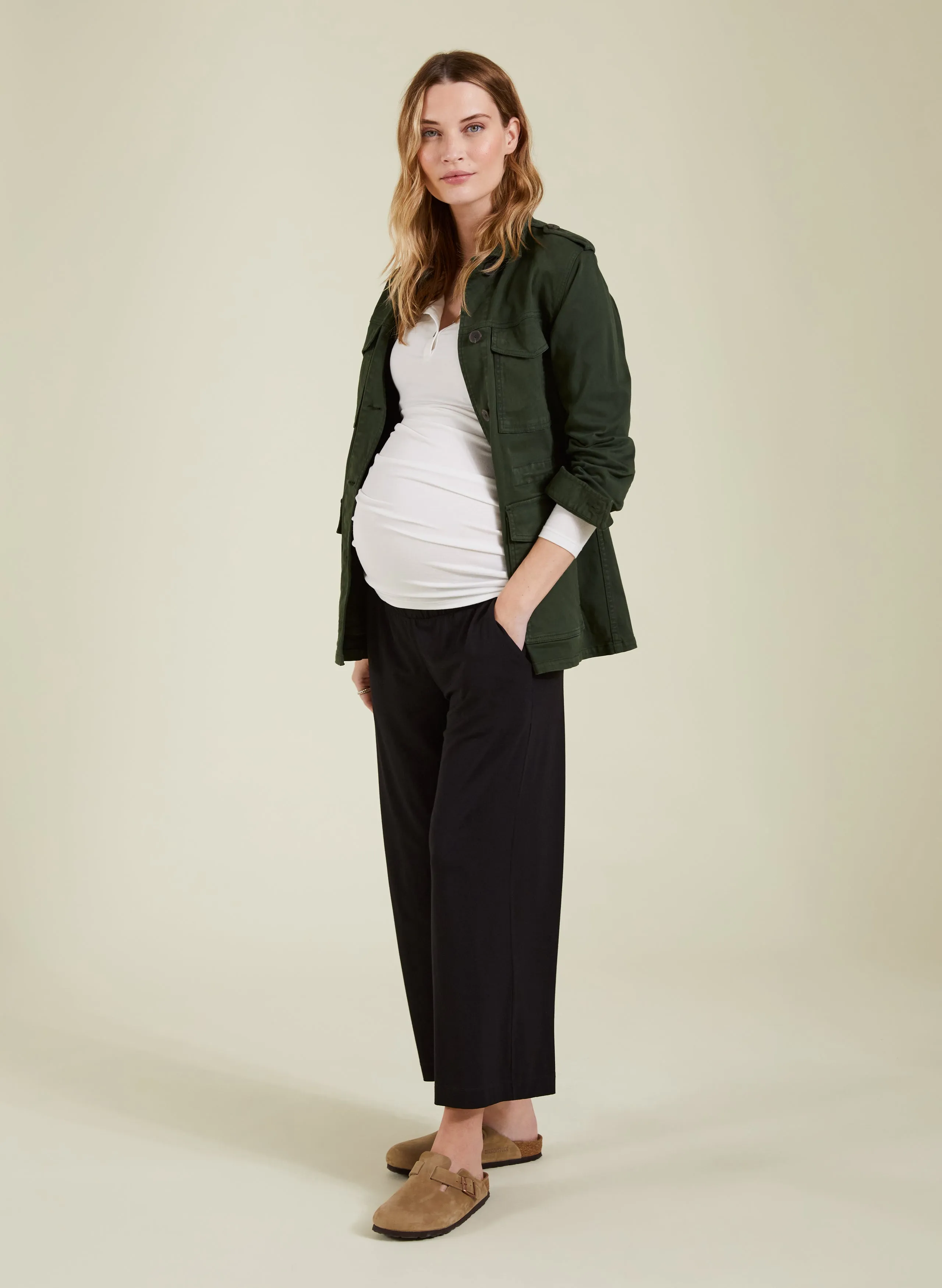 The Essentials Henley Maternity Top