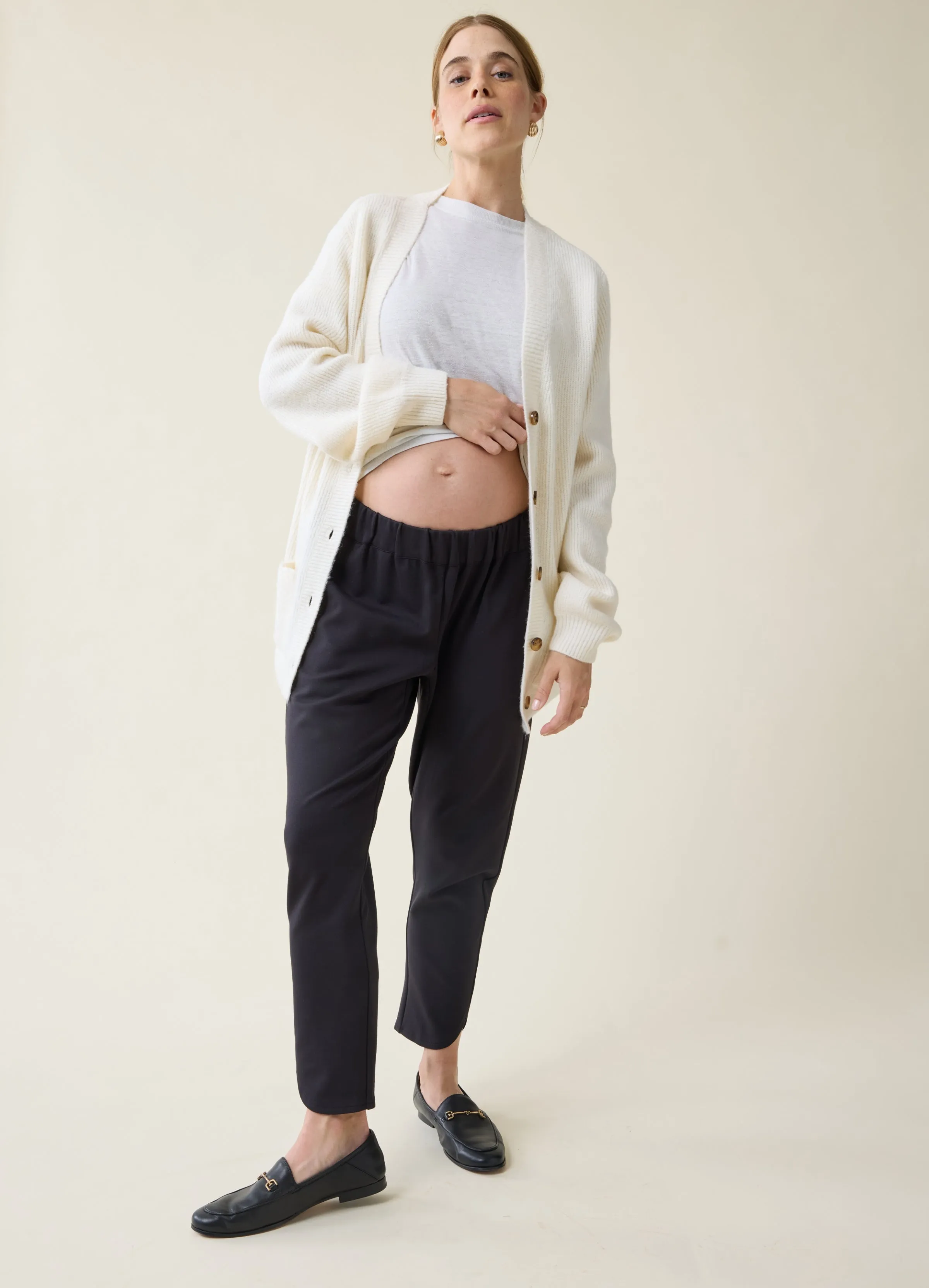 The EveryWear Maternity Black Ponte Pant