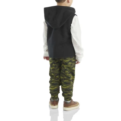 Toddler Carhartt Printed T-Shirt, Vest, and Joggers Set