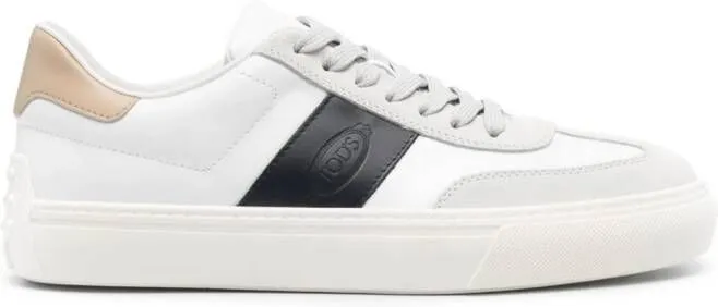 Tod's logo-debossed leather sneakers White