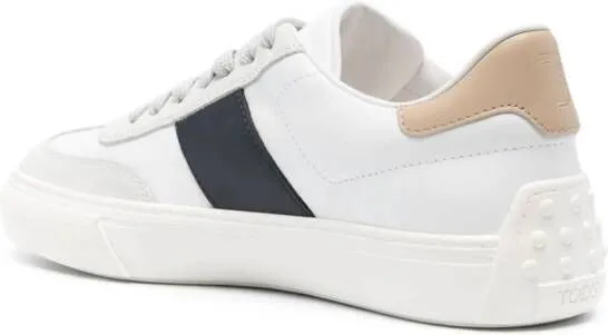 Tod's logo-debossed leather sneakers White