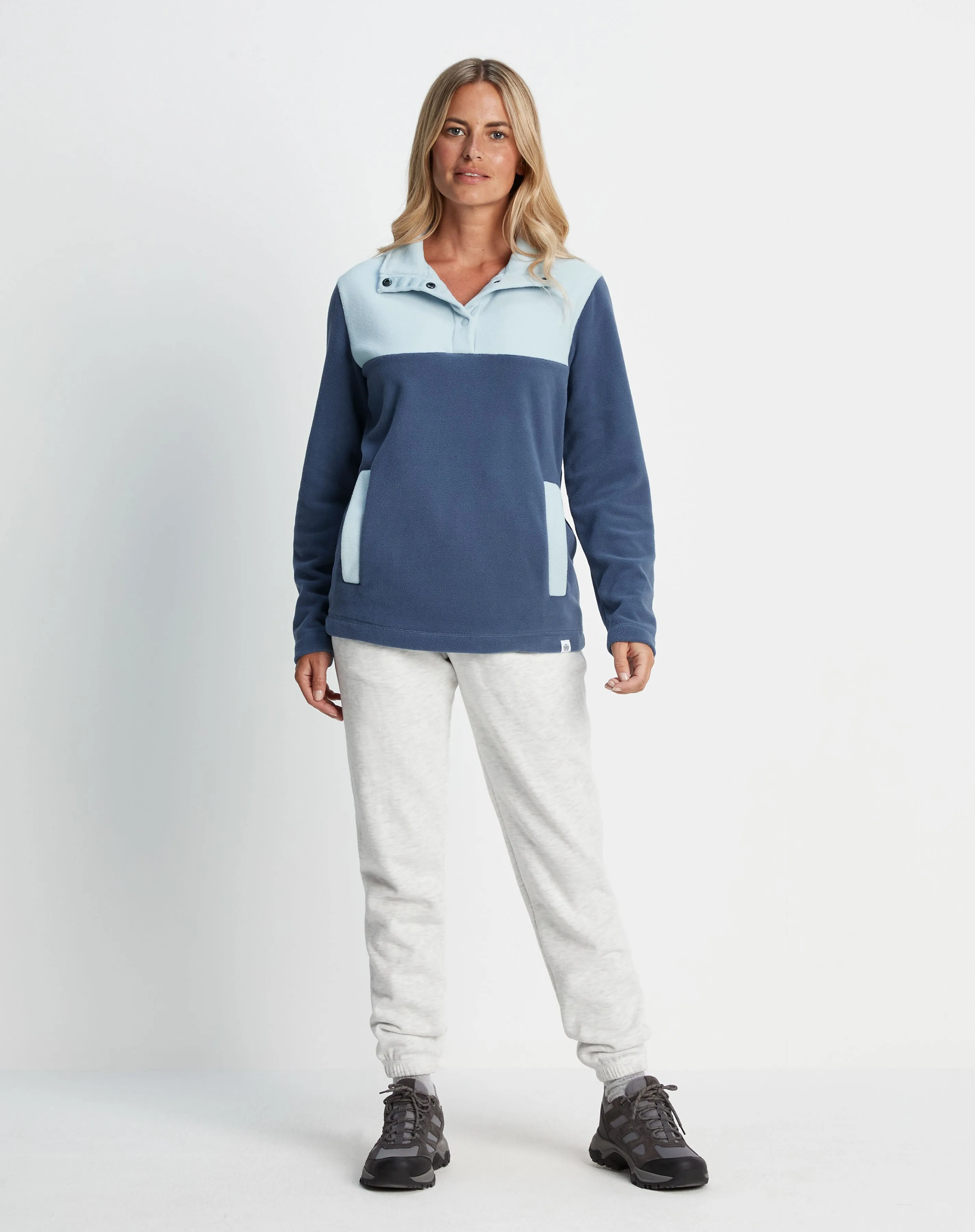 Tog24 Barclay Womens Press Stud Neck Fleece