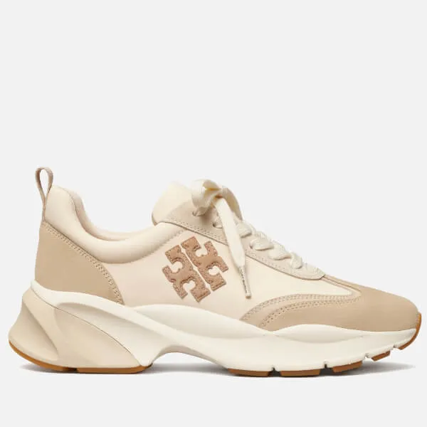 Tory Burch Good Luck Suede-Trimmed Nylon Running-Style Trainers