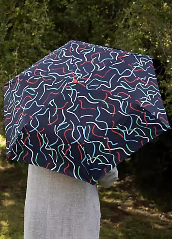 Totes Eco-Brella® Supermini Ribbon Print Umbrella | Grattan