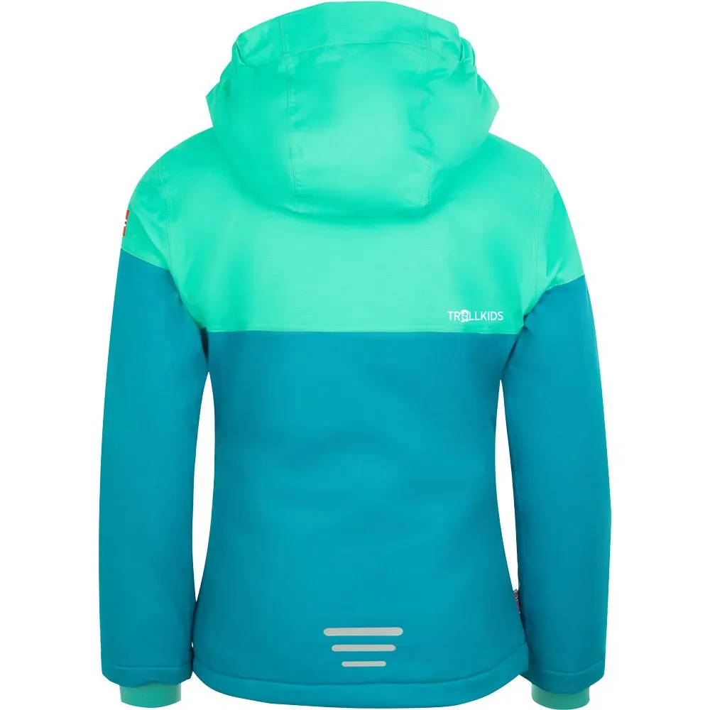 Trollkids - Hallingdal Ski Jacket Girls light petrol dark mint white