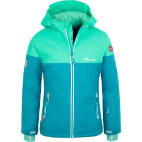 Trollkids - Hallingdal Ski Jacket Girls light petrol dark mint white