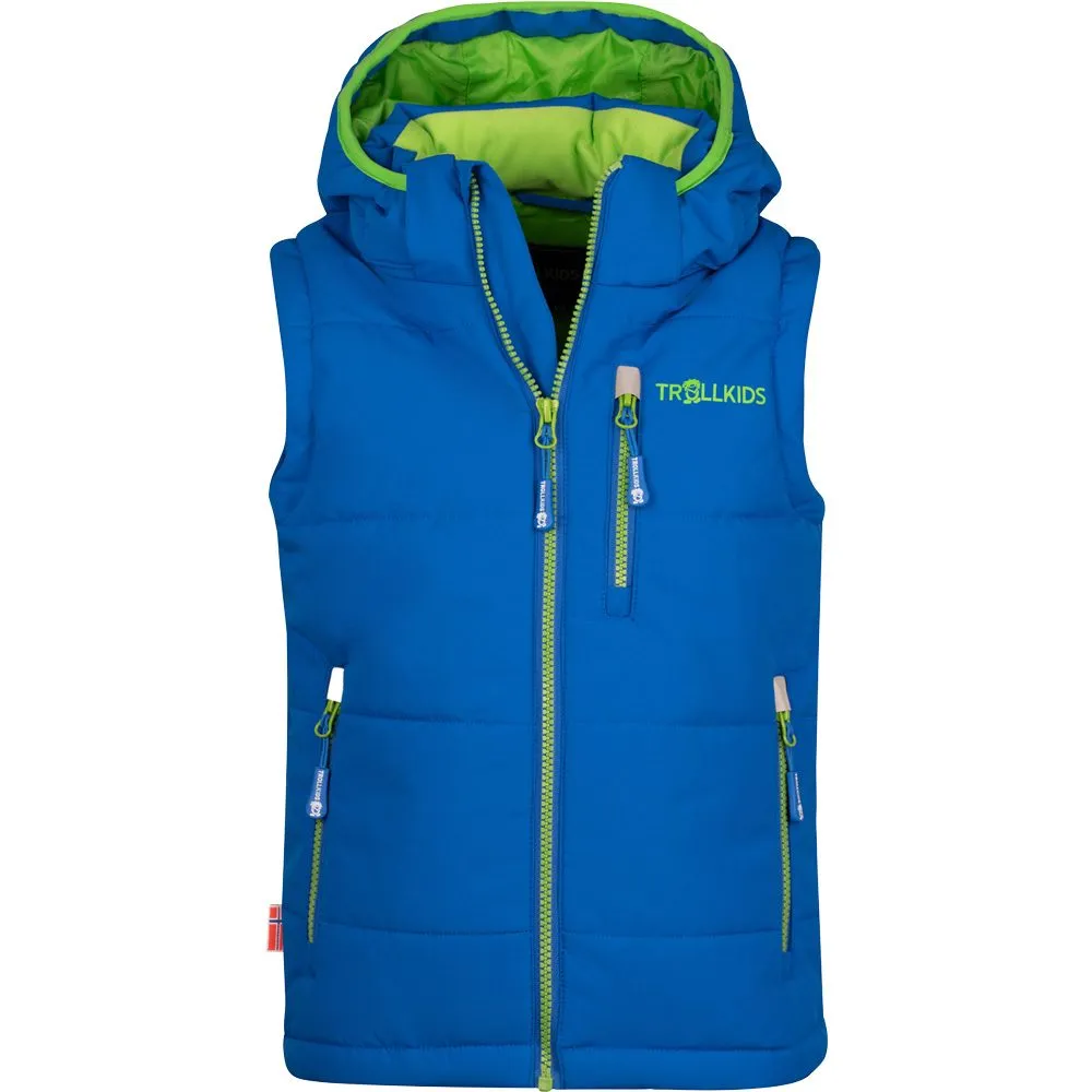 Trollkids - Narvik Vest Kids medium blue green