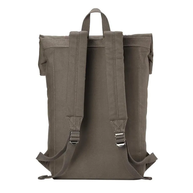 Troop London TRP0425 Heritage Laptop Backpack in Olive