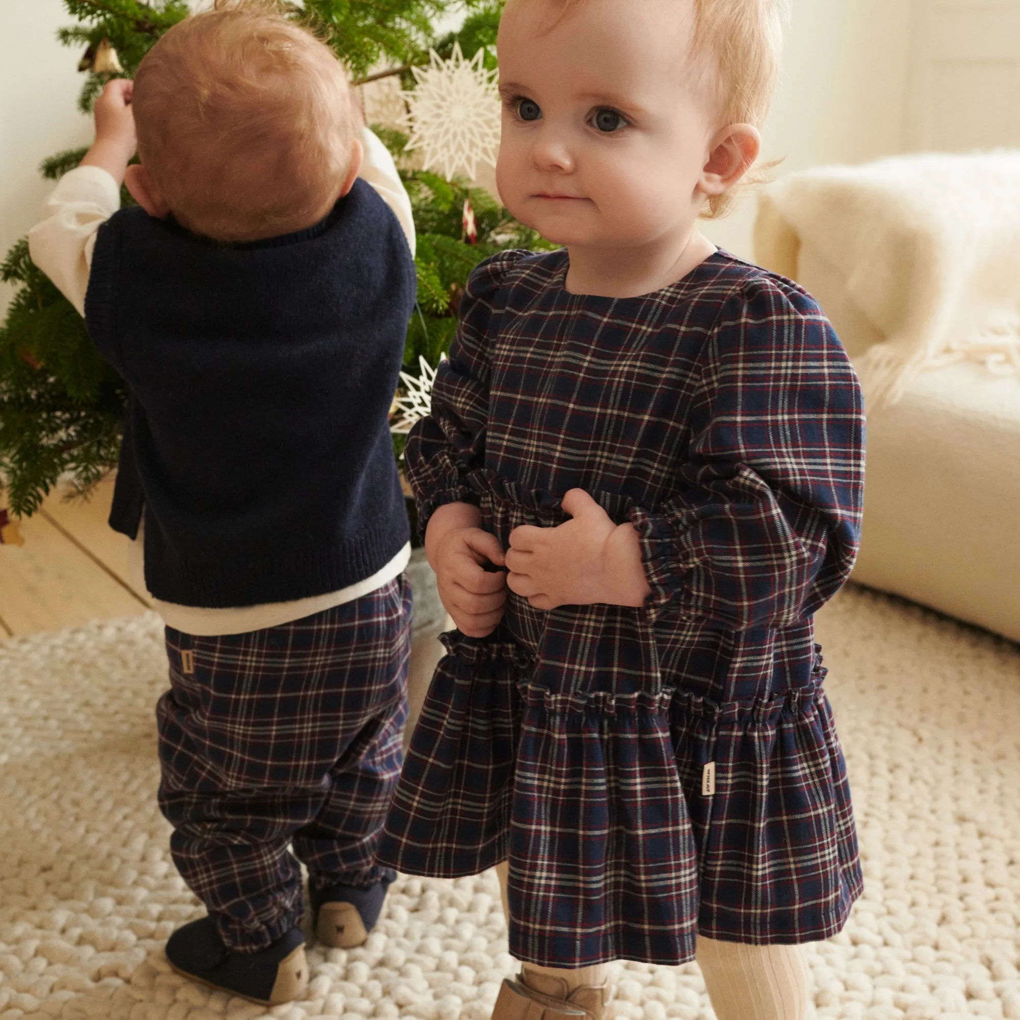 Trousers Gustav Lined - navy check