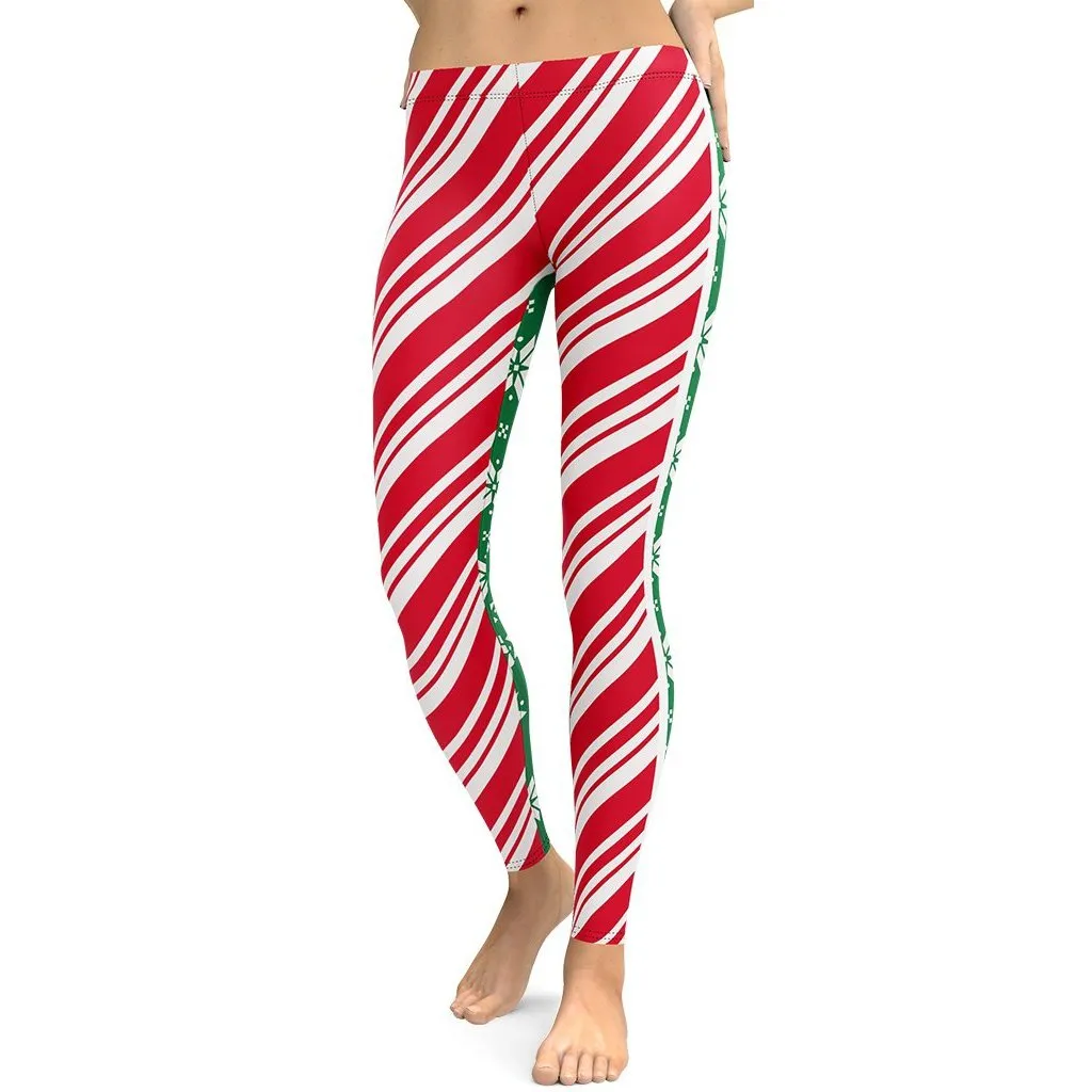 Two-Side Pattern Christmas Leggings