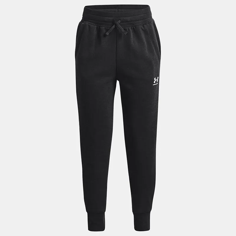 Under Armour Kids' Rival Fleece EM Joggers Black / White